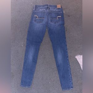 American Eagle Jeans, white creases on the front are not from wear and tear
